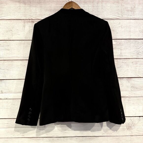 Endless Rose Open Front Black Tailored Single Button Blazer Size Medium - Picture 5 of 11